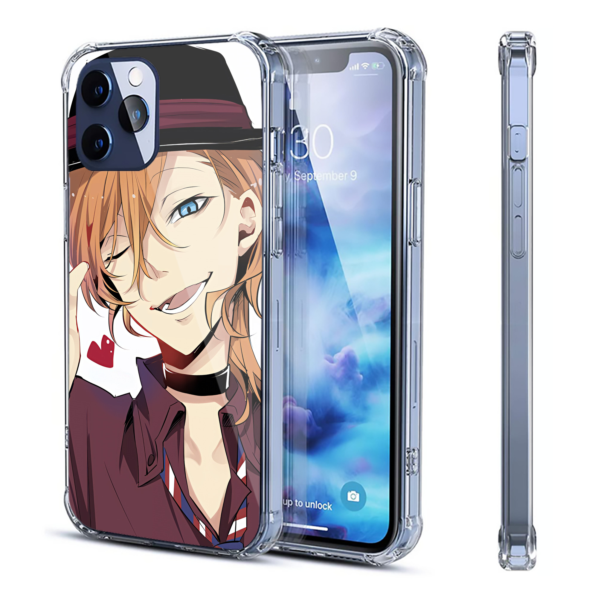 （画像用） 文豪ストレイドッグス Bungo Stray Dogs 【iPhone 12シリーズ対応】透明スマホケース（クリアソフトケース）